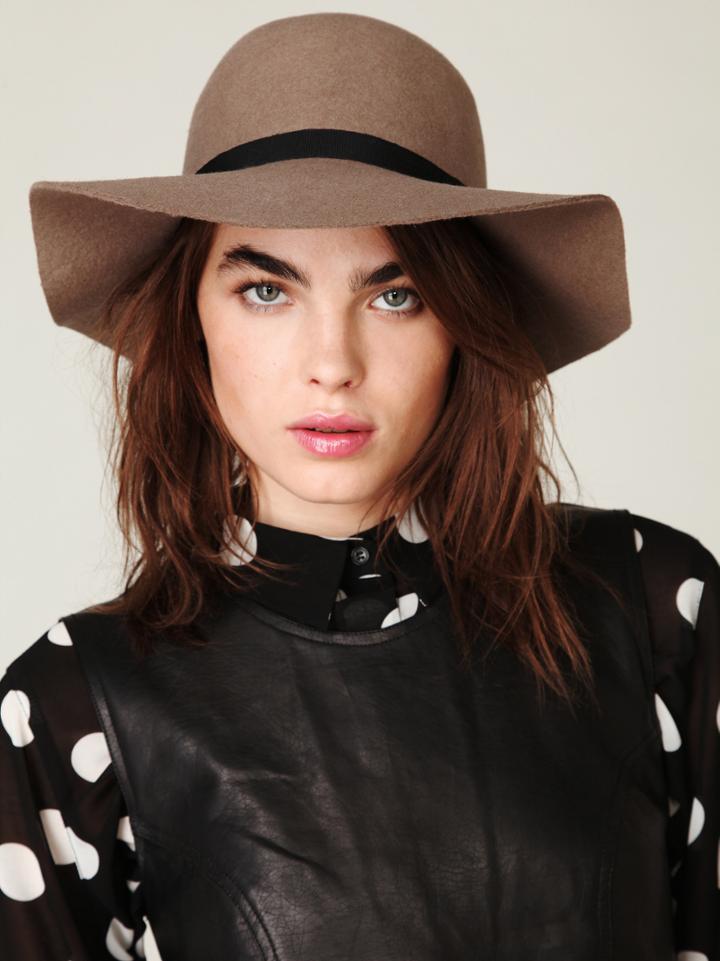 Hat Attack Jenoah Floppy Brim Hat - Taupe One