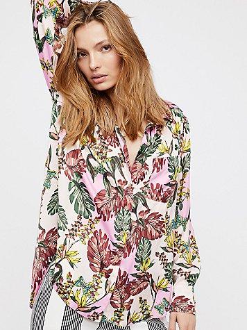 Under The Palms Buttondown By Free People