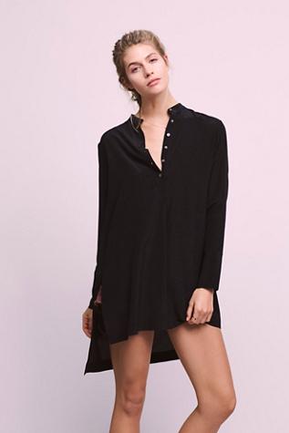 Free People Womens Peyton Silk Tunic