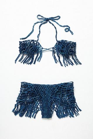 Unspun X Free People Womens Spring Tides Bikini Set