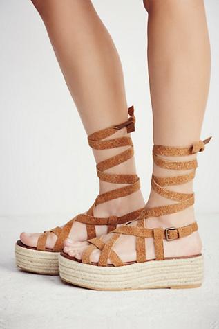 Faryl Robin + Free People Womens Vegan Milly Platform Sandal