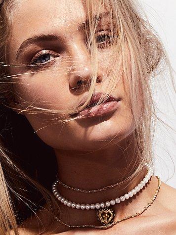 Pearl Charm Choker By Frasier Sterling At Free People