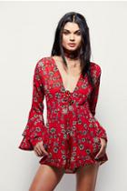 For Love & Lemons Womens Pia Romper