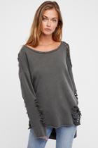 Nellie Distressed Pullover By Nsf At Free People