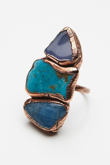 Buried Treasure Triple Stone Ring By Ouroboros At Free People