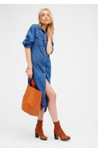 Free People Womens Capulet Denim Maxi