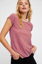 We The Free Stripe Clare Tee At Free People