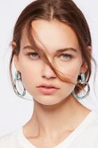 Stoned Farrah Knocker Hoops By Free People