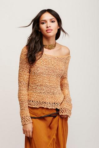 Free People Womens Gauzy Tee