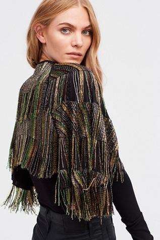 Midnight Special Embellished Cape By Free People
