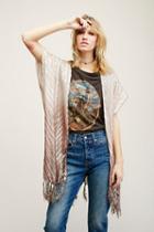 Free People Womens Ombre Shimmer Kimono