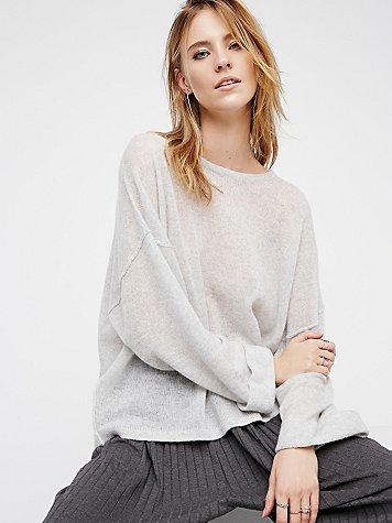 Free People After It Rains Cashmere Pullover