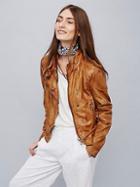 Free People Fitted And Rugged Leather Jacket