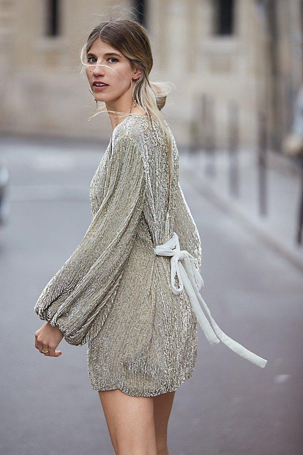 Moonglow Sequin Mini Dress By Free People