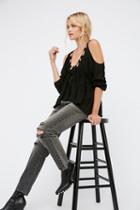 Fp One Womens Gauze Solid Monarch Top