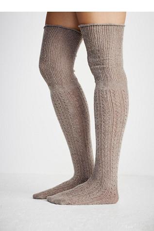 Free People Womens Beaux Pointelle Sock