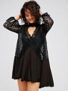 Free People Secret Origins Pieced Lace Tunic
