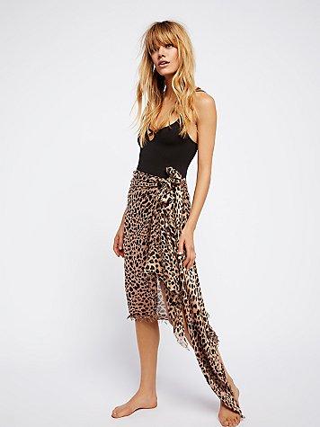 Jungle Love Printed Scarf By Free People