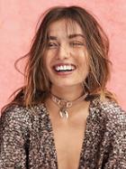 Foiled Horn Leather Choker By Erin Semel X Free People