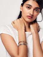 Free People Delicate Locking Bangle Set