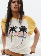 We The Free Island Palm Tree Tee