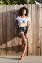 Fp Collection Womens Lace Trim Denim Cutoff