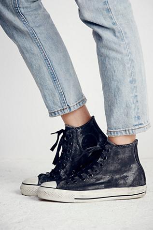 Converse X John Varvatos Womens John Varvatos Painted Linen High Top Chucks