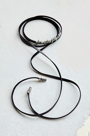 Marly Moretti Womens Raw Stone Leather Wrap Bo