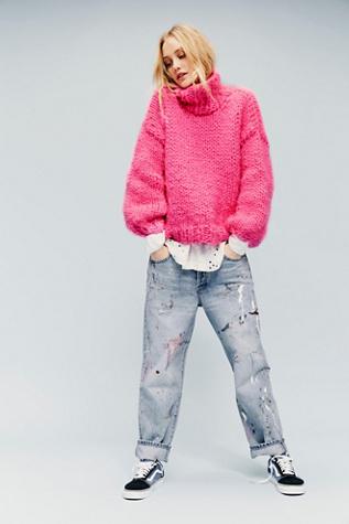 Painted Boyfriend Jeans By Free People