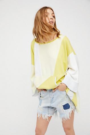 Free People Womens Pieces On Pieces Pullover