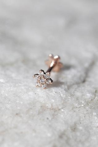 Maria Tash Jewelry Womens Diamond Flower Rook Stud
