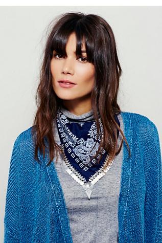 Free People Womens Moonrise Metal Fringe Ban