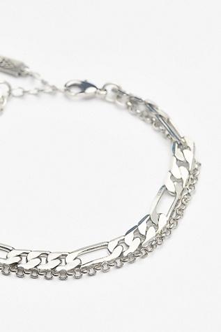 Cam Jewelry Womens Figaro Chain Bracelet