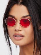 Got A Crush Oval Sunnies By Free People