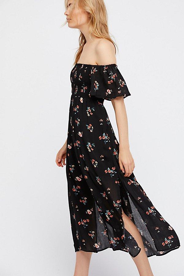 Louise Printed Midi Dress By Free People