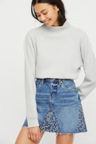 Way Back When Denim Mini Skirt By Blank Nyc At Free People