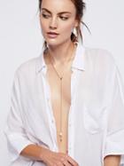 Pearl Lariat Necklace By Phyllis & Rosie  At Free People