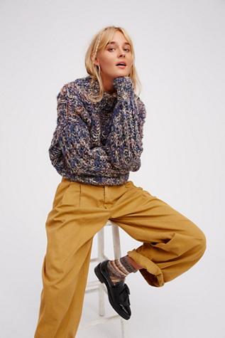 Free People Womens Cloudy Skies Pullover