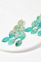 We Dream In Colour Womens Hibiscus Patina Earring