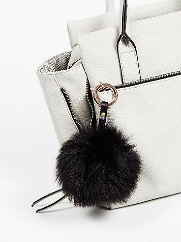 Faux Fur Pompom Bag Charm By Free People