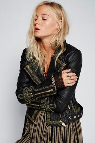 Free People Womens Bang Bang Vegan Jacket
