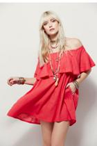 Endless Summer Womens Serefina Off The Shoulder Dress