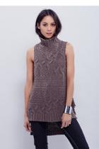 Fp Collection Womens Cable Fringe Pullover