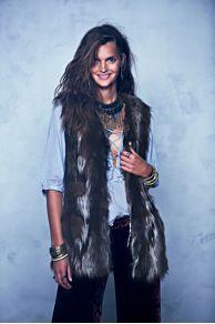Swagger Fur Vest At Free People