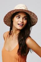 Brooklyn Hat Co. Womens Tuscan Two Tone Staw Hat