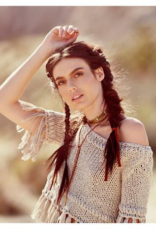 Free People Womens On The Fringe Poncho
