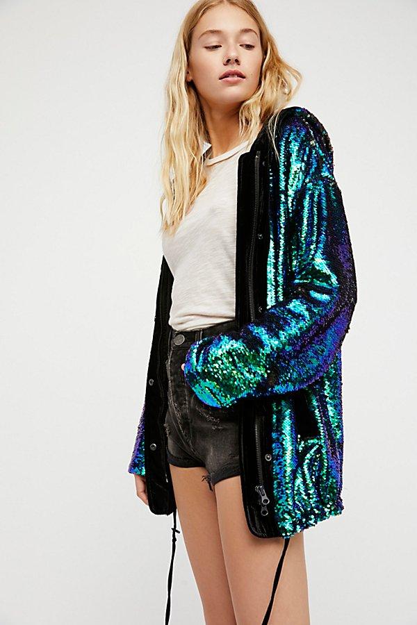 City Lights Sequin Jacket By Free People