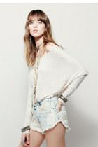 Free People Womens Lover Patched Cut Off