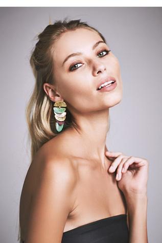 Sibilia Womens Agate Canyon Patina Earring