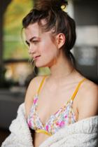 Save The Parade Womens Printed Triangle Bralette